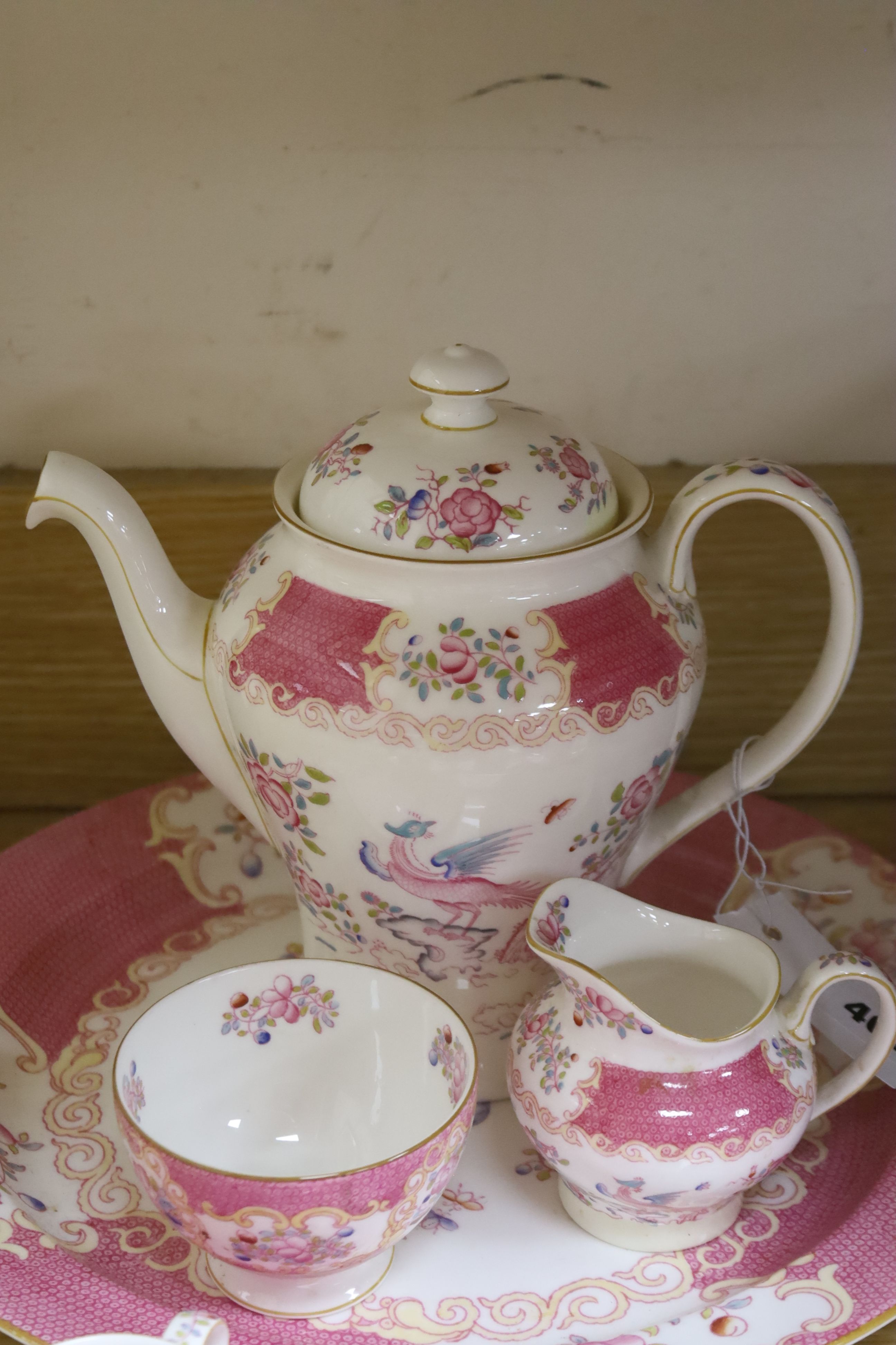 A Minton tea service with cake plate